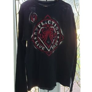 Men's Long Sleeve Reversible Affliction Shirt